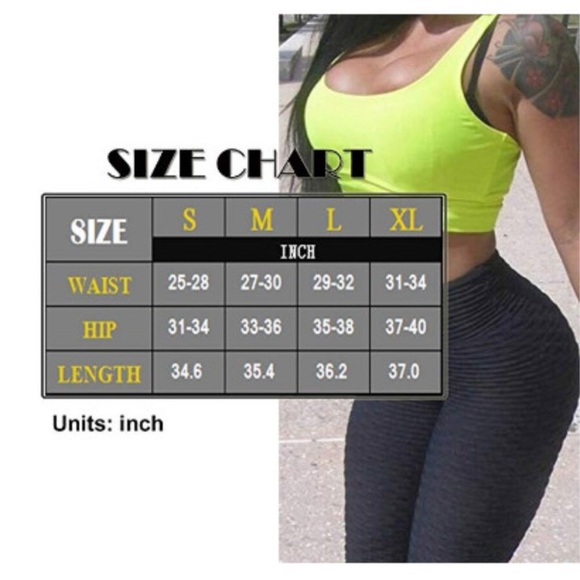 Tummy Control  High Waisted Scrunched Yoga Pants - Picture 2 of 3